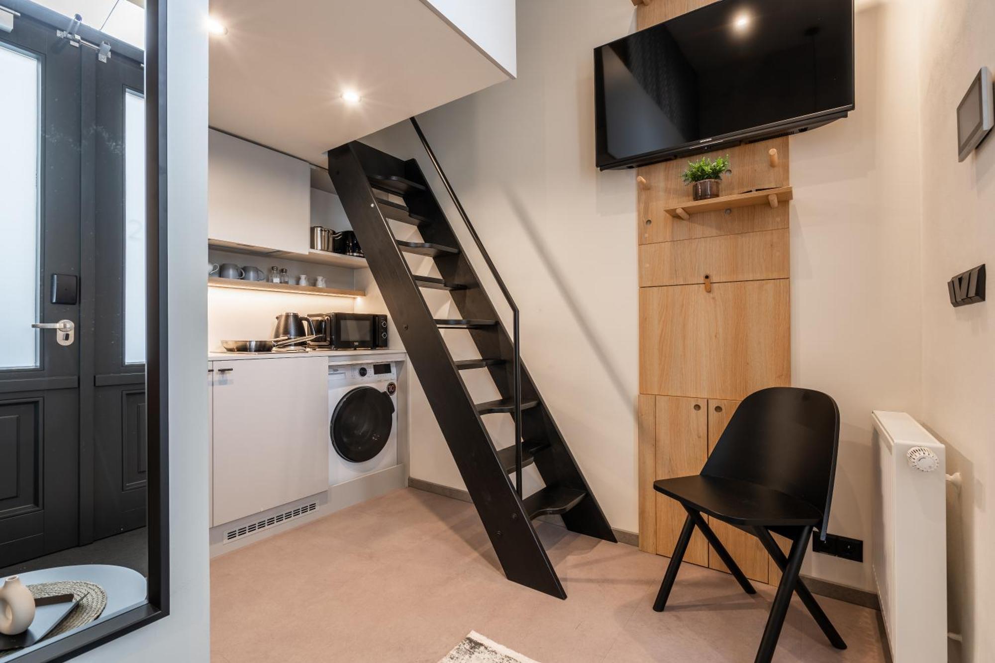 Honest Karlin Aparthotel Prag Rum bild